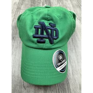 Notre Dame Kelly Green Adjustable Hat NWT Top Of The World Cap
